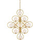 Storrs 14 Light 34 inch Contemporary Gold Leaf and Contemporary Gold Chandelier Ceiling Light