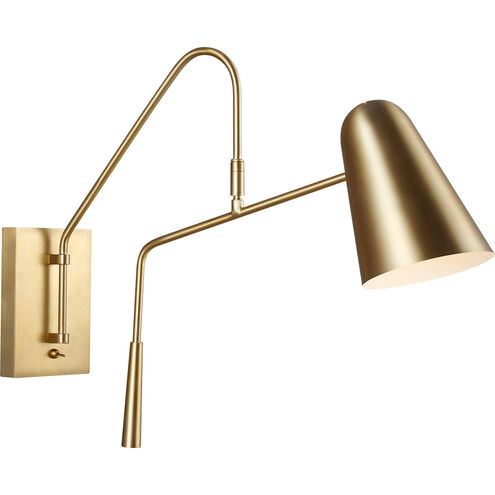 ED Ellen DeGeneres Simon 24.38 inch 60 watt Burnished Brass Pivot Wall Sconce Wall Light