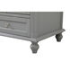 Rhodes 60 X 22 X 35 inch Grey Vanity Sink Set in Gray