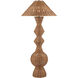 Nirvana 77 inch 60 watt Natural Floor Lamp Portable Light, Grande