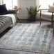Solar 134 X 90 inch Gray Rug in 8 x 11, Rectangle