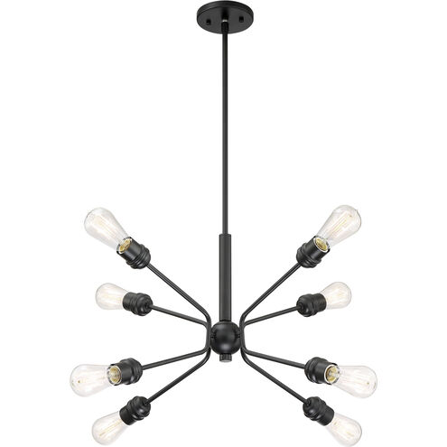 Faraday 8 Light 30 inch Black Pendant Ceiling Light