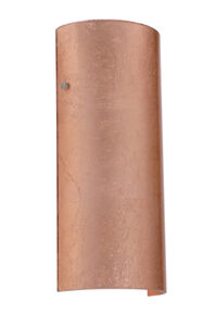 Torre 14 LED 6 inch Satin Nickel ADA Wall Sconce Wall Light in Copper Foil Glass