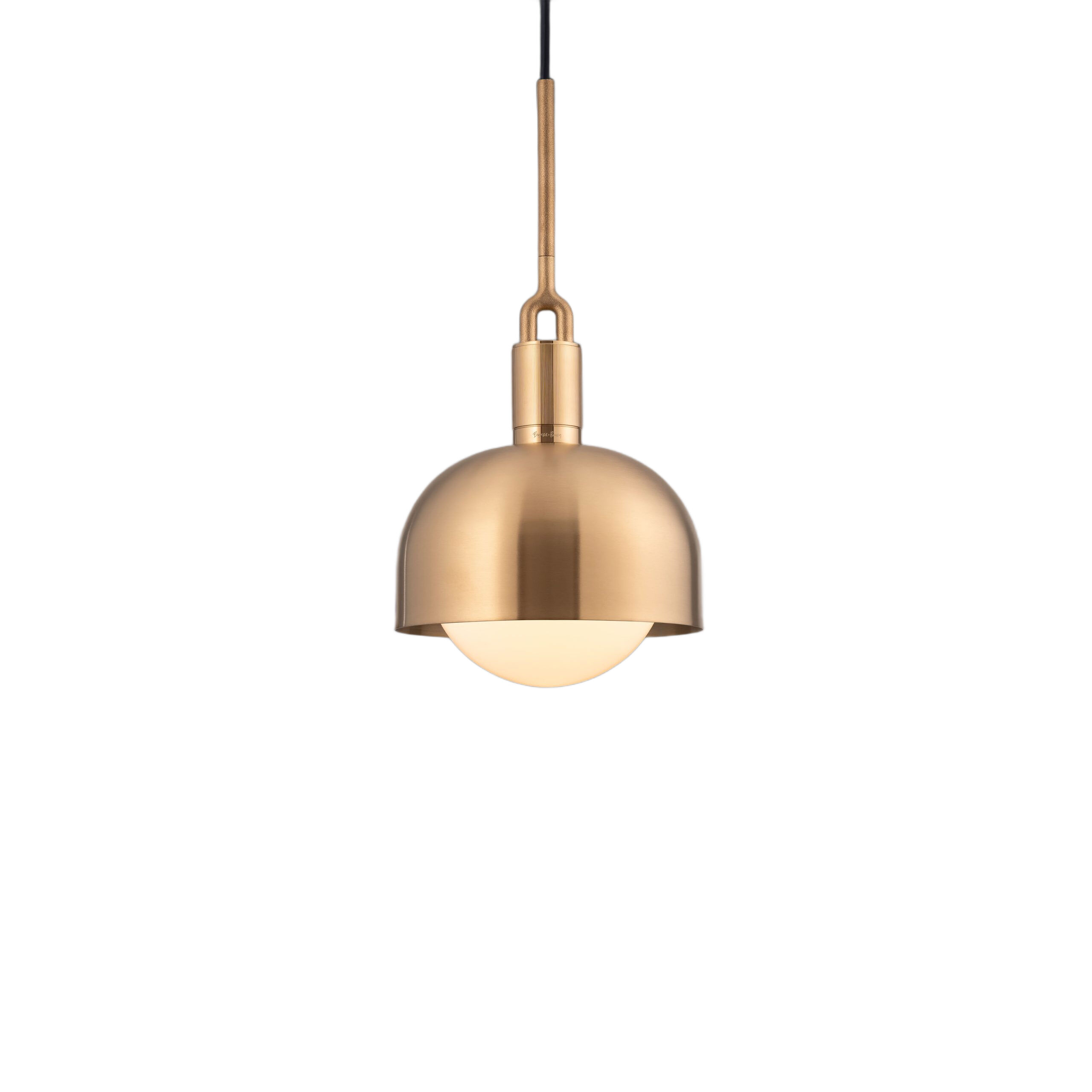 Forked LED 7.87 inch Brass Pendant Ceiling Light