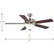 Builder 52 inch Brushed Nickel with Cherry/Natural Cherry Blades Ceiling Fan