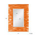 Zenith 39 X 31 inch Glossy Orange Wall Mirror