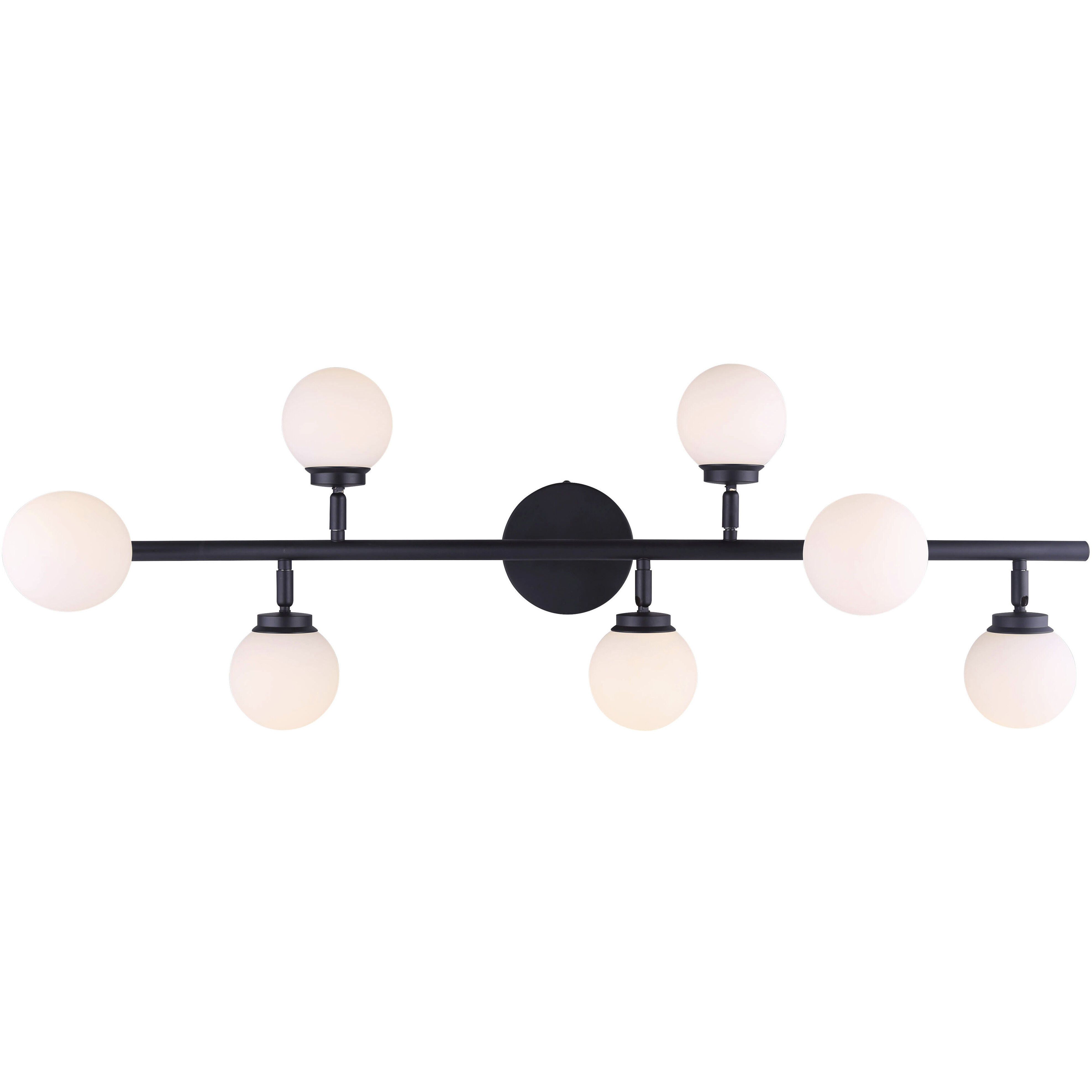 Poppy 7 Light Black Track Light Ceiling Light