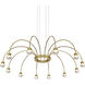 Yep Vario 12 Light 37.5 inch Titanium Gold Chandelier Ceiling Light