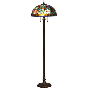 Evelyn 62 inch 75.00 watt Antique Bronze Floor Lamp Portable Light