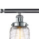 Ballston Bell LED 36 inch Polished Chrome Island Light Ceiling Light in Deco Swirl Glass