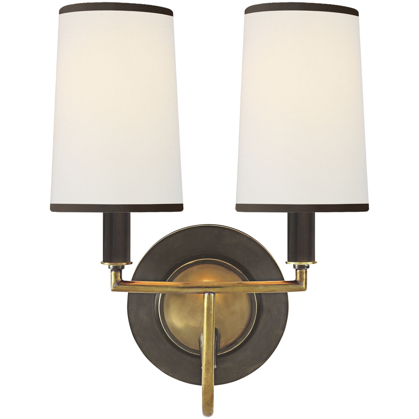 Black double sconce clearance