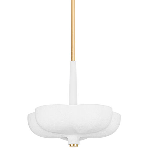 Rimini 3 Light 20 inch Gold Leaf Pendant Ceiling Light
