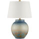 Dawning 23 inch 150 watt Yellow and Blue Table Lamp Portable Light