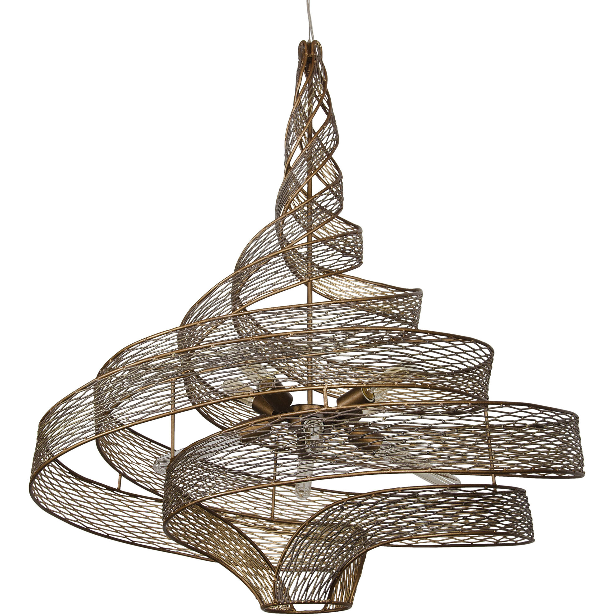 Flow 8 Light 36 inch Hammered Ore Pendant Ceiling Light