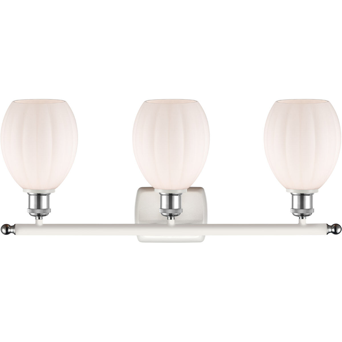 Ballston Eaton LED 26 inch White and Polished Chrome Bath Vanity Light Wall Light, Ballston