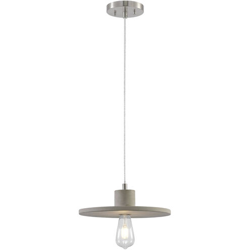 Sima 1 Light 12 inch Burnished Nickel Pendant Ceiling Light
