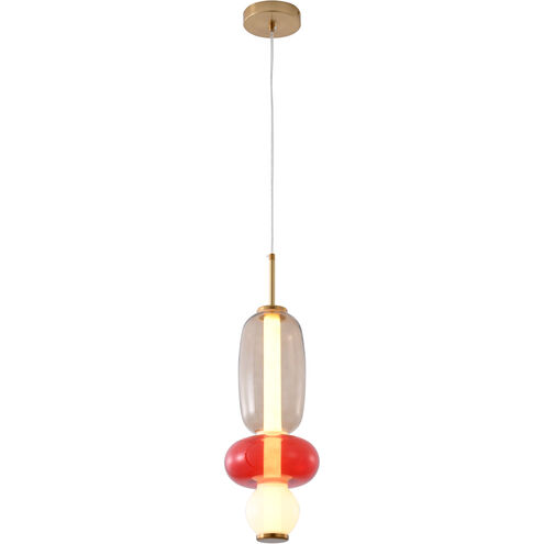Canada LED 6 inch White / Grey / Red LED Pendant Ceiling Light