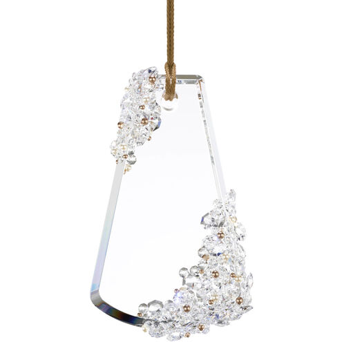 Forever Flora LED 4.25 inch Polished Chrome Pendant Ceiling Light in Gold Rope, Gold Rope