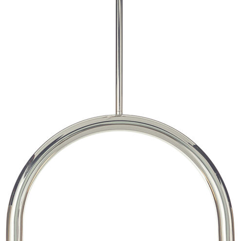 Happy LED 22.5 inch Polished Nickel Pendant Ceiling Light, Small