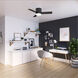 Minimus 44 inch Matte Black with Matte Black/American Walnut Blades Ceiling Fan