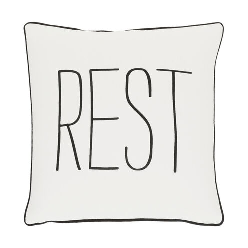 Glyph 18 X 18 inch Black Pillow Cover, Square