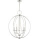 Arabella 5 Light 22 inch Polished Chrome Chandelier Ceiling Light