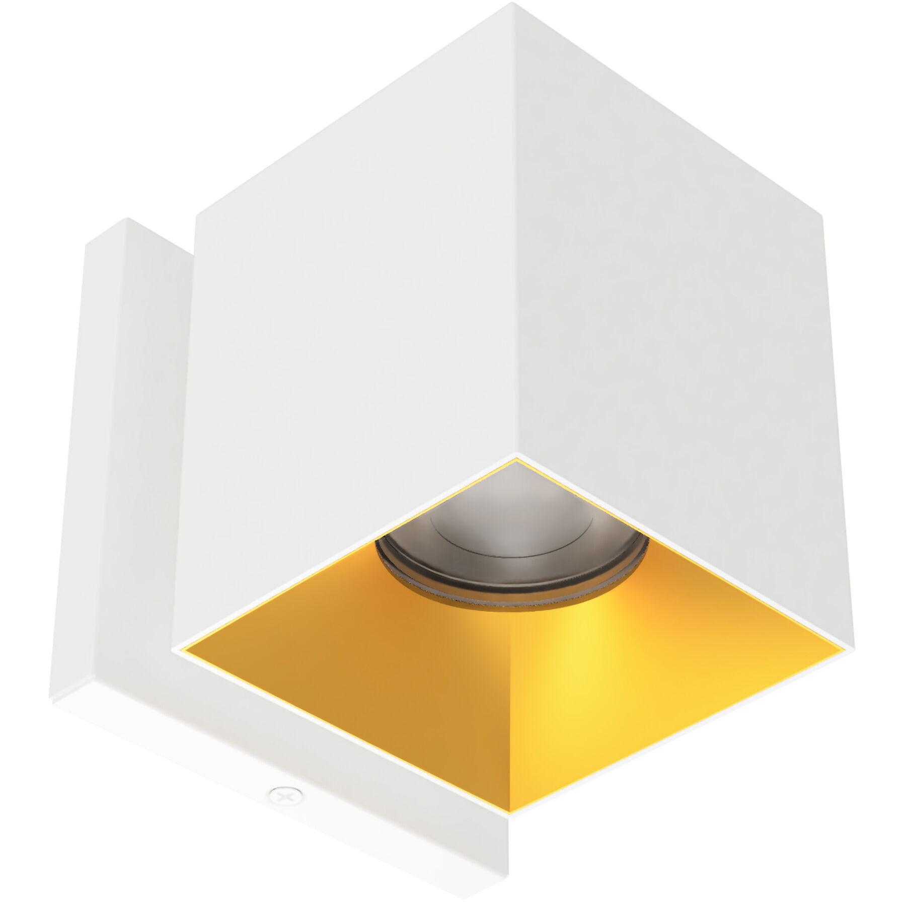 Zoron LED 4.25 inch White and Gold Outdoor Wall Lighting in White/Gold