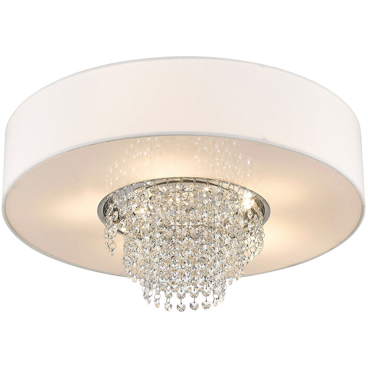 Carlisle 5 Light 22 inch Brushed Nickel Semi-Flush Mount Ceiling Light