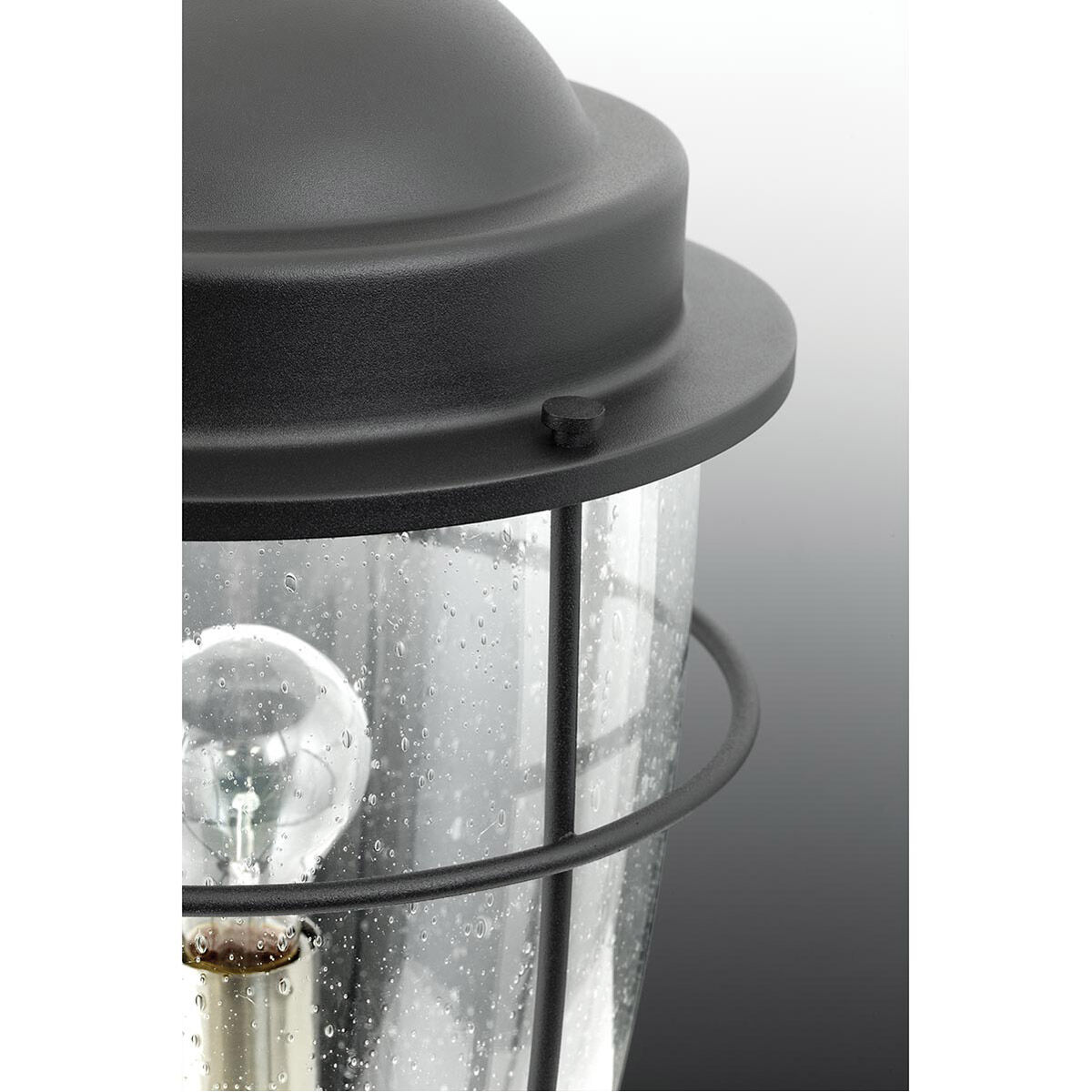 Flatts 1 Light 16 inch Black Outdoor Wall Lantern