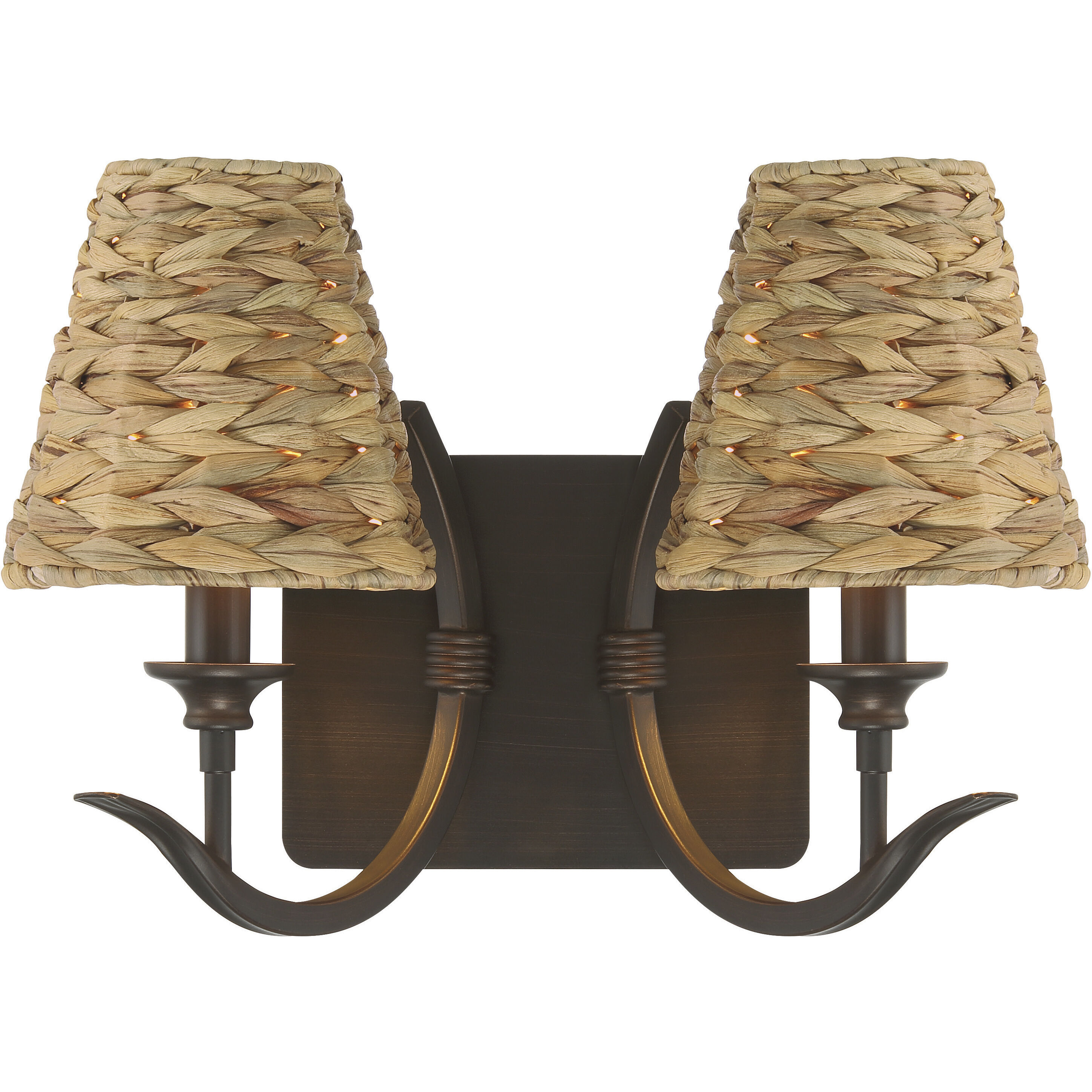 Kokomo 2 Light 14.13 inch Aged Bronze Brushed Wall Sconce Wall Light