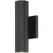 Caliber LED 10 inch Black Outdoor Wall Light, dweLED
