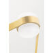 Orbit LED 38 inch Aged Brass Chandelier Ceiling Light