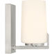 Mirelle 1 Light 6 inch Brushed Nickel Bath Sconce Wall Light