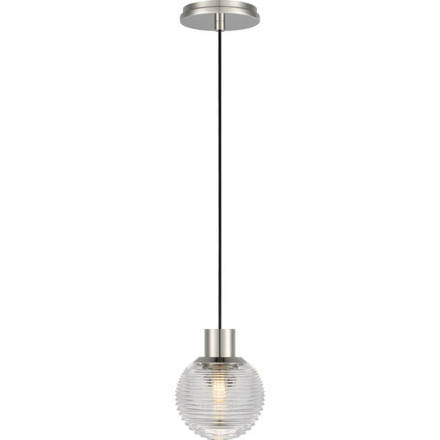 Waterford Circon LED 5 inch Polished Nickel Mini Pendant Ceiling Light