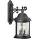 Ashmore 3 Light 21 inch Textured Black Outdoor Wall Lantern