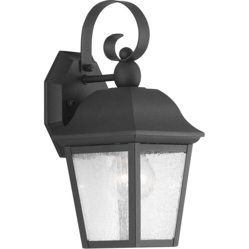 Kiawah 1 Light 13 inch Textured Black Outdoor Wall Lantern, Small, Design Series