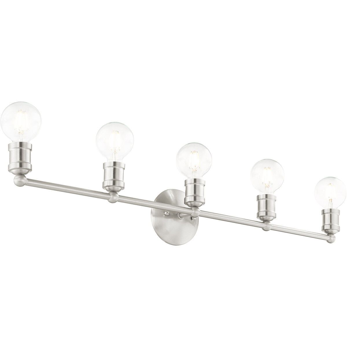 Lansdale 5 Light 34 inch Brushed Nickel Vanity Sconce Wall Light