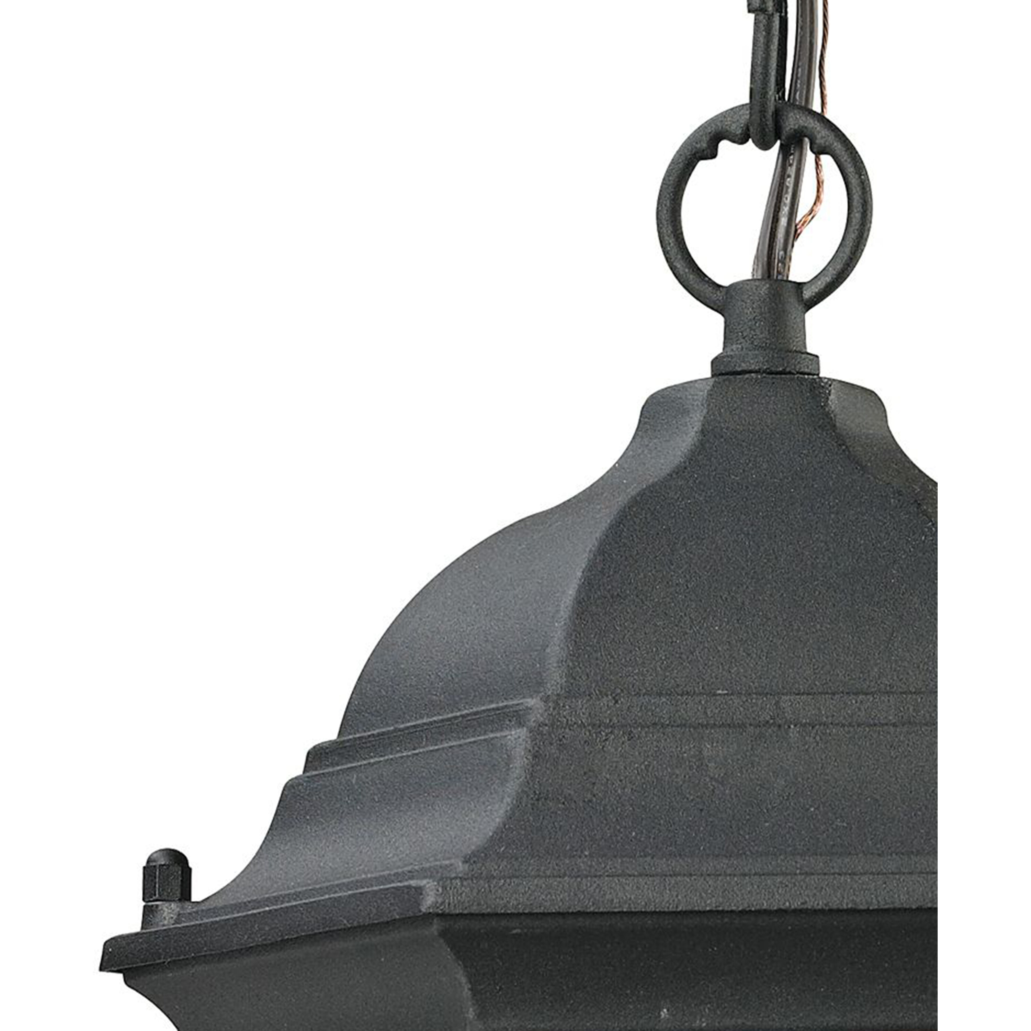 Spring Lake 1 Light 8 inch Matte Textured Black Outdoor Pendant