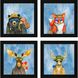 Animals Collection 9 X 9 inch Non-Glass Framed Art