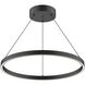 Cerchio LED 23.63 inch Black Pendant Ceiling Light