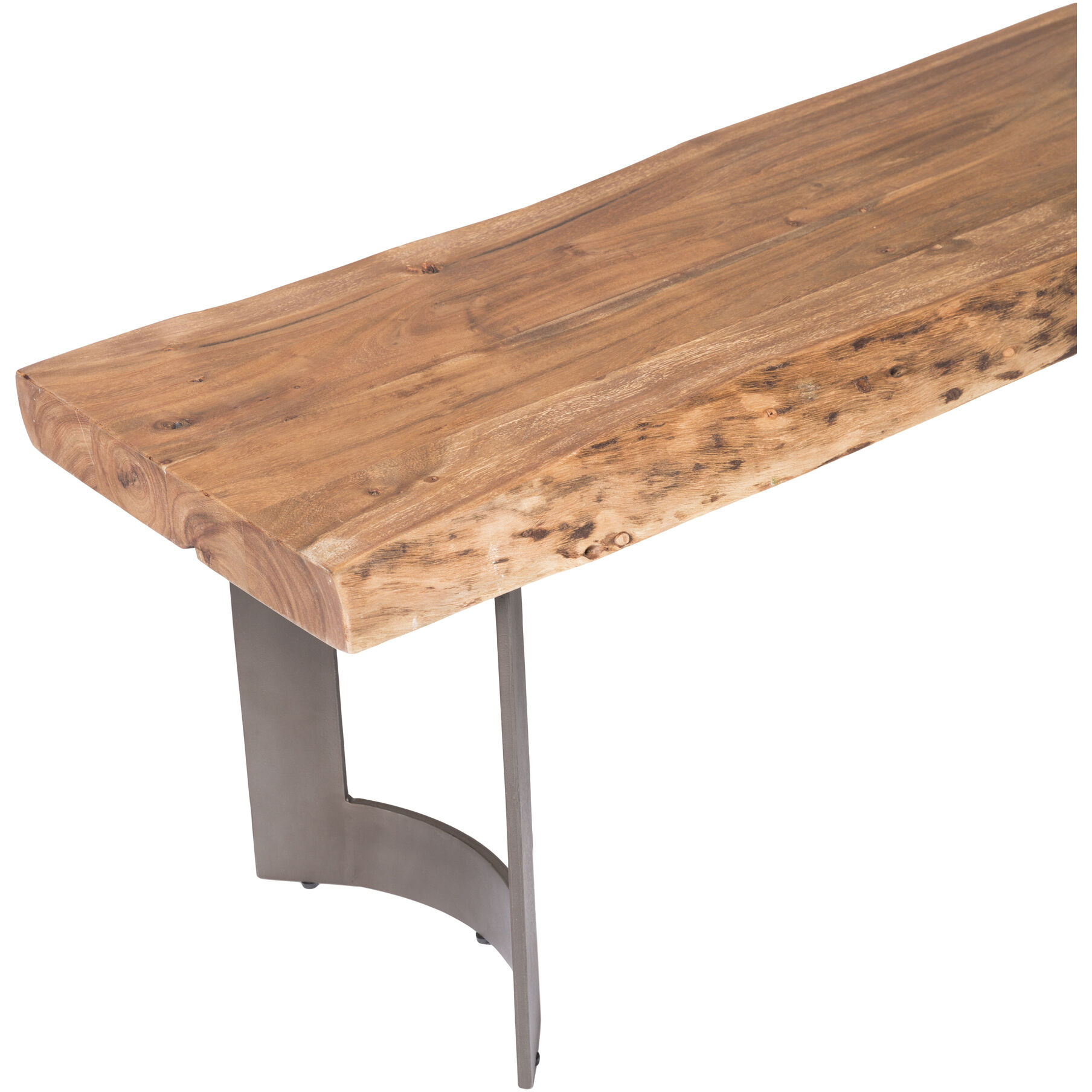 Bent Natural Dining Bench, Extra Small