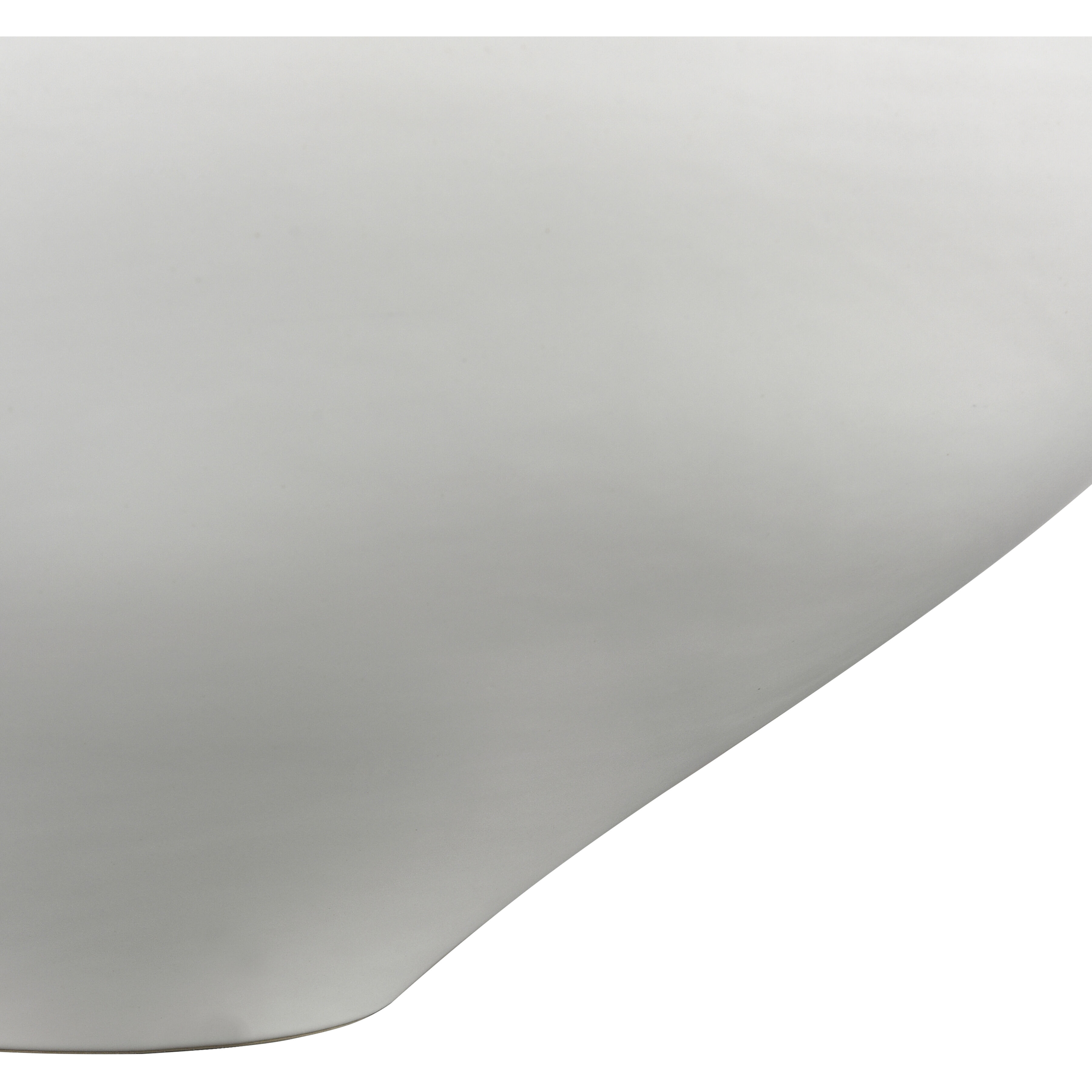 Greer 12 X 6.5 inch Bowl in White and Gold Glazed