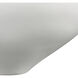 Greer 12 X 6.5 inch Bowl in White and Gold Glazed
