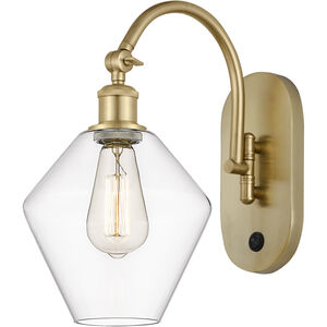 Ballston Cindyrella LED 8 inch Satin Gold Sconce Wall Light in Clear Glass