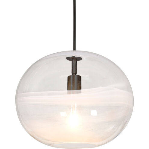 Geno 1 Light Black Pendant Ceiling Light