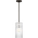 Drew & Jonathan Liouet 1 Light 7 inch Midnight Black Pendant Ceiling Light, Small