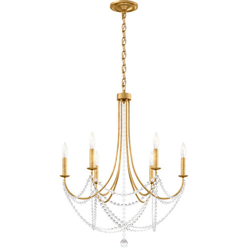 Verdana 6 Light Heirloom Gold Chandelier Ceiling Light in Optic