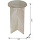 Anita 24 X 15 inch Gray/White Coffee Table