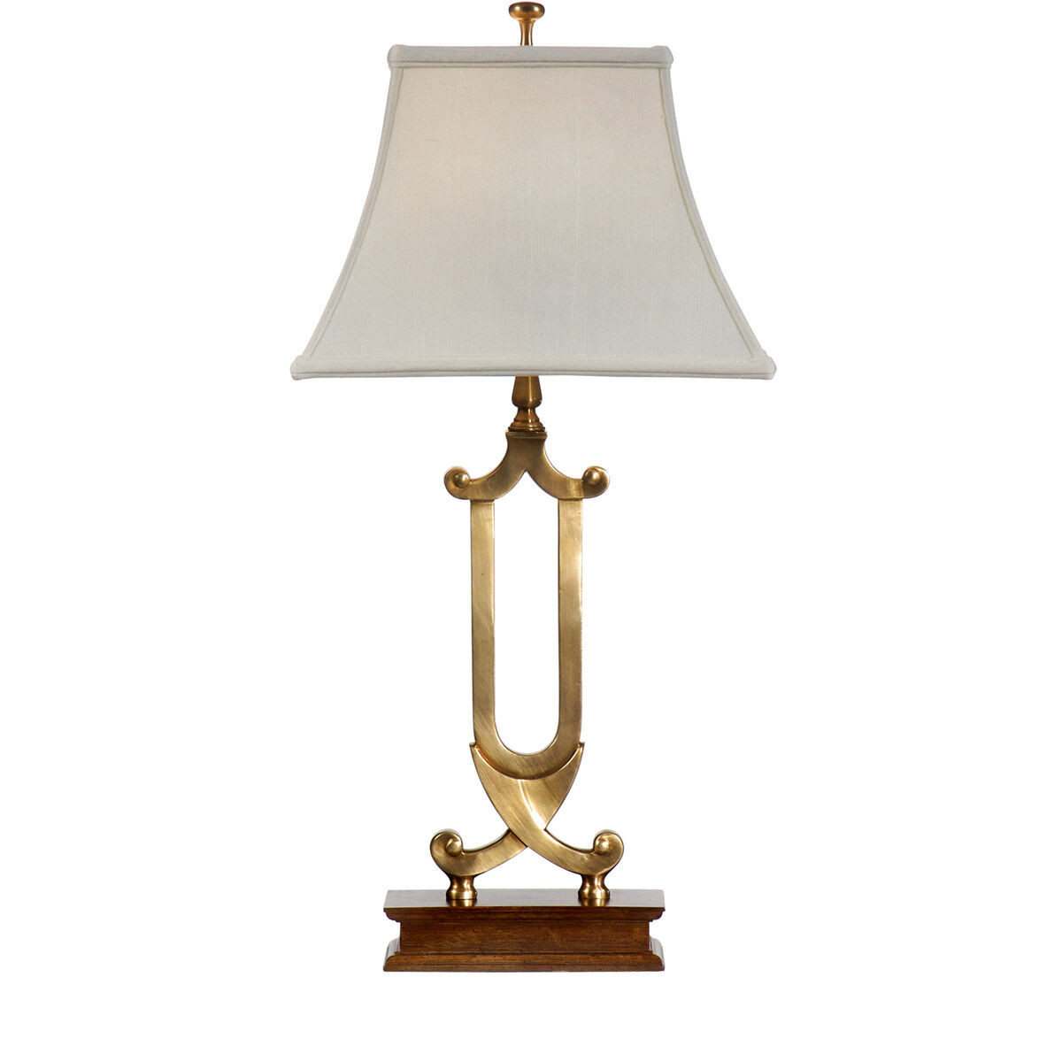 Wildwood 25 inch 60 watt Antique Brass Table Lamp Portable Light