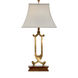 Wildwood 25 inch 60 watt Antique Brass Table Lamp Portable Light